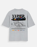 Red Bull RB20 Formula Racing Oversized T Shirt F1 Motorsport Graphic Streetwear Tee