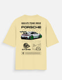 Porsche GT3 RS Oversized T Shirt Luxury Sports Car Streetwear Graphic Tee
