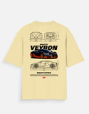 Bugatti Veyron Oversized T Shirt Hypercar Streetwear Supercar Graphic Tee