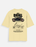 Ducati Diavel Blueprint Graphic Oversized T Shirt Premium Cruiser Bike Streetwear Cotton Rider Tee