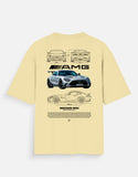 Mercedes Benz AMG GT Black Series Oversized T Shirt Luxury Sports Car Streetwear Tee