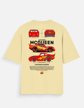 Lightning McQueen Oversized T Shirt Cars Movie Racing Graphic Cartoon Streetwear Tee