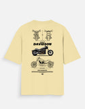 Harley Davidson FXDR Blueprint Graphic Oversized T Shirt Premium Cruiser Biker Streetwear Cotton Tee