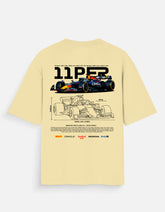 Red Bull RB20 Formula Racing Oversized T Shirt F1 Motorsport Graphic Streetwear Tee
