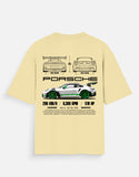 Porsche 911 GT3 RS Oversized T Shirt Sports Car Graphic Streetwear Racing Tee