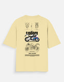 BMW S1000RR Blueprint Graphic Oversized T Shirt Superbike Racing Streetwear Premium Cotton Rider Tee