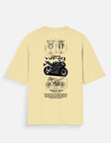 Yamaha YZF R1 Black Oversized T Shirt Superbike Graphic Streetwear Racing Motorcycle Tee