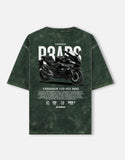 Yamaha YZF R3 ABS Acid Wash Oversized T Shirt Sportbike Racing Motorcycle Graphic Streetwear Tee