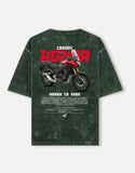 Honda CB500X Adventure Touring Motorcycle Acid Wash Oversized T Shirt Adventure Bike Graphic Streetwear Tee