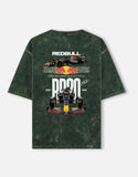 Red Bull RB20 Formula 1 Racing Acid Wash Oversized T Shirt F1 Motorsport Graphic Streetwear Tee
