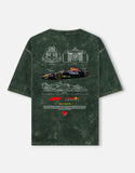 Checo Perez Red Bull Racing RB20 Acid Wash Oversized T Shirt Formula 1 Motorsport Graphic Tee