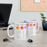 Daily Affirmation Coffee Mug Positive Quotes Mindset Manifestation Self Love Motivation Inspirational Typography Aesthetic Ceramic Mug