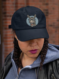 Funny Donkey Embroidery Baseball Cap Cartoon Smiling Donkey Face Black Adjustable Cotton Dad Hat Streetwear Unisex Gift