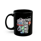 Medusa Eyes On Me Boys Coffee Mug Aesthetic Streetwear Graphic Mythology Art Ceramic Mug Trendy Bold Typography Statement Coffee Cup Gift