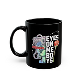 Medusa Eyes On Me Boys Coffee Mug Aesthetic Streetwear Graphic Mythology Art Ceramic Mug Trendy Bold Typography Statement Coffee Cup Gift