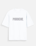 Porsche 911 GT3 RS Oversized T Shirt Sports Car Blueprint Graphic Streetwear Tee