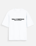 Tesla Cybertruck Oversized T Shirt Futuristic Electric Truck Graphic Streetwear Tee