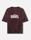 Ducati Diavel Acid Wash Oversized T Shirt Motorcycle Blueprint Graphic Cruiser Streetwear Tee