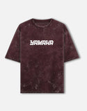 Yamaha MT07 Acid Wash Oversized T Shirt Naked Bike Graphic Streetwear Motorcycle Rider Tee