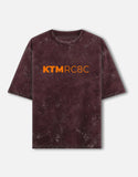 KTM RC 8C Acid Wash Oversized T Shirt Superbike Racing Motorcycle Graphic Streetwear Tee