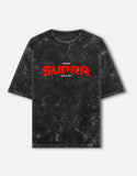 Toyota Supra MK4 Triple Gen Acid Wash Oversized T Shirt JDM Sports Car Streetwear Graphic Tee