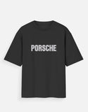 Porsche 911 GT3 RS Oversized T Shirt Sports Car Blueprint Graphic Streetwear Tee