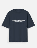 Tesla Cybertruck Oversized T Shirt Futuristic Electric Truck Graphic Streetwear Tee