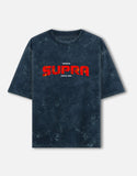 Toyota Supra MK4 Triple Gen Acid Wash Oversized T Shirt JDM Sports Car Streetwear Graphic Tee