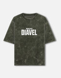 Ducati Diavel Acid Wash Oversized T Shirt Motorcycle Blueprint Graphic Cruiser Streetwear Tee