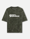 Fast And Furious Nissan Skyline GTR R34 Acid Wash Oversized T Shirt JDM Racing Streetwear Graphic Tee