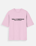 Tesla Cybertruck Oversized T Shirt Futuristic Electric Truck Graphic Streetwear Tee