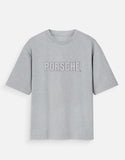 Porsche 911 GT3 RS Oversized T Shirt Sports Car Blueprint Graphic Streetwear Tee