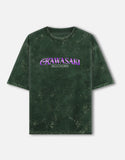 Kawasaki ZX10R Trick Star Acid Wash Oversized T Shirt Superbike Racing Graphic Streetwear Tee
