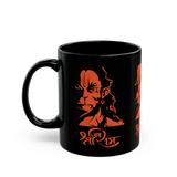 Hanuman Coffee Mug Jai Shree Ram Devotional Hindu God Graphic Mug Spiritual Bhakti Design Black Ceramic Mug Religious Gift Motivation Strength Mug