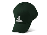 I Am The Weapon Statement Baseball Cap Black Embroidered Bold Typography Streetwear Adjustable Cotton Hat Unisex
