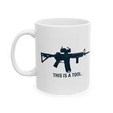 I Am The Weapon Coffee Mug Tactical Typography Quote Design Bold Statement Black Ceramic Mug Motivation Strength Mindset Mug