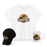 Jurassic Park Dinosaur Graphic T Shirt Combo Pack Vintage Retro Movie Style Premium Cotton Unisex Streetwear