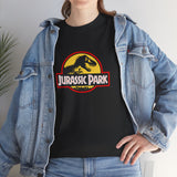 Jurassic Park T Shirt Classic T Rex Logo Graphic Tee Black Retro Dinosaur Movie Shirt Vintage Jurassic Park Logo Unisex Cotton Tee