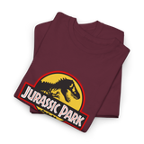 Jurassic Park T Shirt Classic T Rex Logo Graphic Tee Black Retro Dinosaur Movie Shirt Vintage Jurassic Park Logo Unisex Cotton Tee