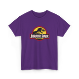 Jurassic Park T Shirt Classic T Rex Logo Graphic Tee Black Retro Dinosaur Movie Shirt Vintage Jurassic Park Logo Unisex Cotton Tee
