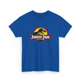 Jurassic Park T Shirt Classic T Rex Logo Graphic Tee Black Retro Dinosaur Movie Shirt Vintage Jurassic Park Logo Unisex Cotton Tee