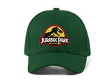 Jurassic Park Embroidery Baseball Cap Dinosaur Logo Black Adjustable Cotton Dad Hat Streetwear Unisex Movie Fan Cap