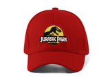 Jurassic Park Embroidery Baseball Cap Dinosaur Logo Black Adjustable Cotton Dad Hat Streetwear Unisex Movie Fan Cap