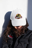 Jurassic Park Embroidery Baseball Cap Dinosaur Logo Black Adjustable Cotton Dad Hat Streetwear Unisex Movie Fan Cap