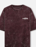 Kawasaki Ninja H2R Acid Wash Oversized T Shirt Superbike Motorcycle Graphic Streetwear Tee