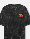 Lightning McQueen 95 Acid Wash Oversized T Shirt Cars Racing Graphic Streetwear Vintage Cartoon Car Tee