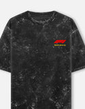 Scuderia Ferrari HP Formula 1 Racing Acid Wash Oversized T Shirt F1 Motorsport Graphic Streetwear Tee