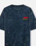 Scuderia Ferrari HP Formula 1 Racing Acid Wash Oversized T Shirt F1 Motorsport Graphic Streetwear Tee
