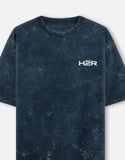 Kawasaki Ninja H2R Acid Wash Oversized T Shirt Superbike Motorcycle Graphic Streetwear Tee