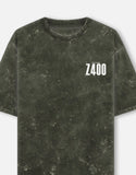 Kawasaki Z400 Acid Wash Oversized T Shirt Naked Bike Motorcycle Graphic Streetwear Tee